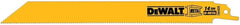 DEWALT Reciprocating Saw Blades, Straight Back, 8-Inch, 14 TPI, 5-Pack (DW4809)