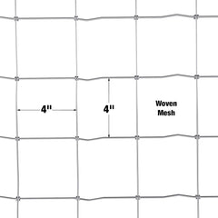 DeWALT – 4 in. x 4 in. Mesh Welded Wire Fence – 48 in. x 330 ft. 12.5‑Gauge Galvanized Steel – for Sheep and Goat Enclosures | Pasture Fencing | Farm and Property Protection