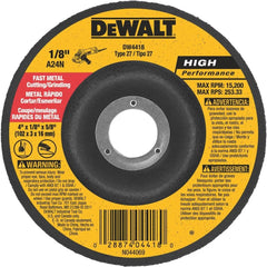 DEWALT General Purpose Metal Cutting Wheel, 4" x 1/8" x 5/8" (DW4418)