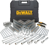 DEWALT Mechanics Tools Kit and Socket Set, 204-Piece Dewalt Tool Set, 1/4" & 3/8" & 1/2" Drive, Metric/SAE Deep and Shallow Sockets, 3/8" Hex Bits, Torx Bits, Spark Plugs, Wrenches (DWMT72165)