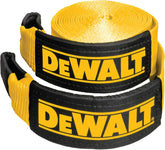 DEWALT 4"×30'×40,000 lbs Heavy-Duty Tow and Recovery Strap, 1-Pack | 40,000 lbs Break Strength, Weather‑Resistant Strap, Oversized Sleeves, Reinforced Loop Ends for Heavyweight Tow and Recovery