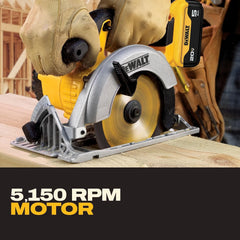 DEWALT 20V MAX 6-1/2-Inch Circular Saw Kit, with 5.0-Ah Battery and Charger (DCS391P1)