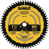DEWALT Circular Saw Blade, 7 1/4 Inch, 60 Tooth, Wood Cutting (DWA171460B10)