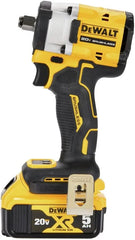 DEWALT DCF921P2 ATOMIC 20V MAX* 1/2 in. Cordless Impact Wrench with Hog Ring Anvil Kit | 300 Ft-Lbs Fastening/450 Ft-Lbs Breakaway, 4 Speeds, Kit: DCF921, DCB115, 2) DCB205 5ah