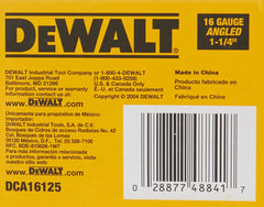 DEWALT Finish Nails, 20-Degree, 1-1/4-Inch, 16GA, 2000-Pack (DCA16125)
