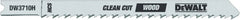 DEWALT DW3710H 4-Inch 10 TPI Fine Smooth HCS U-Shank Woodcutting Jig Saw Blade (5-Pack)