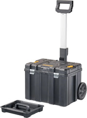 DEWALT Tool Box with Wheels Modular, Large Rolling Tool Box With Telescopic Handle, Portable Carrier Deep Stackable TSTAK Storage (DWST17820)