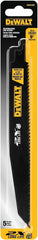 DEWALT 9-Inch Reciprocating Saw Blades, 6 TPI, Demolition, 5 Pack (DWA4169)