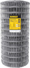 DeWALT – 4 in. x 4 in. Mesh Welded Wire Fence – 48 in. x 330 ft. 12.5‑Gauge Galvanized Steel – for Sheep and Goat Enclosures | Pasture Fencing | Farm and Property Protection