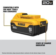 DEWALT 20V MAX Cordless Impact Wrench with Hog Ring Anvil, Brushless High Torque 1/2 Impact Gun, 4-Mode Speed, Includes Battery, Charger and Kit Bag (DCF900P1)