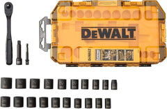 DEWALT DWMT74738 Tough Box 23 PC 3/8" Drive Impact Socket Set
