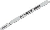 DEWALT DW3760H 4-Inch 10TPI Fine Finish Wood Cut HSC T-Shank Jig Saw Blade (5-Pack)