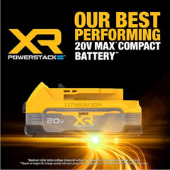 DEWALT 20V MAX POWERSTACK Lithium Ion Battery 2 Pack (DCBP034-2)