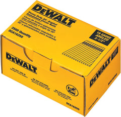 DEWALT Finish Nails, 2-1/2-Inch, 16GA, 20-Degree, 2000-Pack (DCA16250)