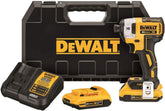 DEWALT 20V MAX* XR Impact Driver Kit, Brushless, 3-Speed, 1/4-Inch, 2.0-Ah (DCF887D2), Pack of 1