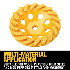 DEWALT DW4772T 4-Inch XP Turbo Diamond Cup Wheel