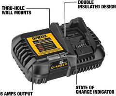 DEWALT 12V MAX*/20V MAX*/FLEXVOLT 6 Amp Charger (DCB1106)