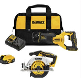 DEWALT 20V MAX Power Tool Combo Kit, 2-Tool Reciprocating Saw and 6-1/2 Inch Circular Saw, Cordless Power Tool Set with Battery and Charger (DCK237P1)