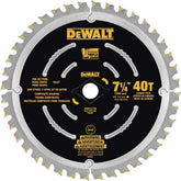 DEWALT Circular Saw Blade, 7 1/4 Inch, 40 Tooth, Composite Decking (DWA31740)