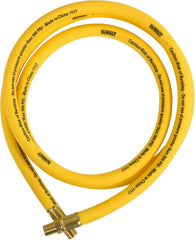 DEWALT DXCM012-0226 1/2” x 6’ Premium Hybrid Lead-In Hose , Yellow