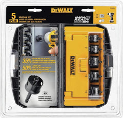 DEWALT Hole Saw Kit, Impact Ready, 5-Piece (D1800IR5)