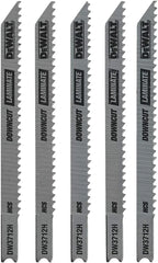 DEWALT Jigsaw Blades, Laminate Down Cutting, U-Shank, 4-Inch, 10-TPI, 5-Pack (DW3712H)