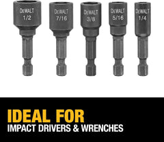 DEWALT Nut Driver Set, Impact Ready, Magnetic, 5-Piece (DW2235IR)