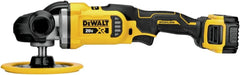 DEWALT 20V MAX* XR Cordless Polisher Kit, Rotary, Variable Speed, 7-Inch, 180 mm (DCM849P2) | Brushless Motor, 800-2200 Rpm, Includes DCB206 6.0ah Batteries, Charger, 7 in Backing Plate, 4.8 Lb