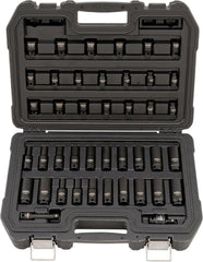 DEWALT Impact Socket Set, Combination, SAE/MM, 3/8-Inch Drive, 42-Piece (DWMT19248)