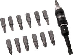 DEWALT Pivot Bit Holder Set with Screwdriving Bits and Magnetic Bit Holder, 14 Piece (DWPVTC14)