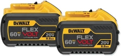 DEWALT FLEXVOLT 20V/60V MAX* Batteries, 9.0-Ah, 2-Pack (DCB609-2)