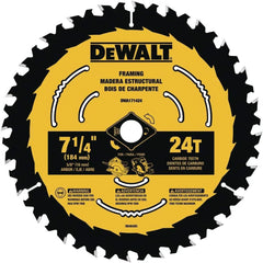 DEWALT Circular Saw Blade, 7 1/4 Inch, 24 Tooth, Wood Cutting (DWA171424)