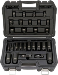DEWALT Impact Socket Set, SAE, Combination Set, 1/2-Inch Drive, 28-Piece (DWMT19244)
