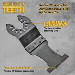 DEWALT DWA4235 Wide Caulk Removing Oscillating Blade