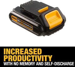 DEWALT 20V MAX Battery, Compact 1.5Ah (DCB201)