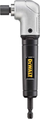 DEWALT Impact Ready 1.5 in Right Angle Drill Attachment, Magnetic Compact Ergonomic 90 Degree Drill Adapter (DWARA120) | Compact 1.5 in Footprint, Metal-Gear Case, Impact-Rated, Fits 1/4 in Internal-Hex Drivers, Magnetic Fastener Retention