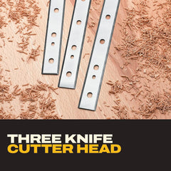 DEWALT Thickness Planer, 13-inch Wood Planer, Three Knife Two Speed, 15 Amp, 20,000 RPM Motor (DW735X)