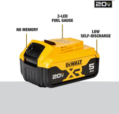 DEWALT 20V MAX 5 Ah Lithium Ion Battery 2-Pack (DCB205-2)