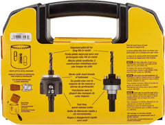 DEWALT Hole Saw Kit, Standard Electrician's Set, Bi-Metal (D180002), Yellow