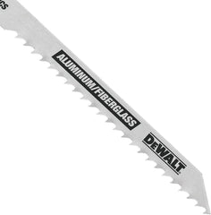 DEWALT DW3705H 4-Inch 8 TPI Fast Clean HCS U-Shank Cut Aluminum and fiberglass Jig Saw Blade (5-Pack)