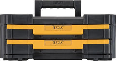 DEWALT TSTAK Tool Storage Organizer with Double Drawers, Holds Up to 16.5 lbs. (DWST17804)