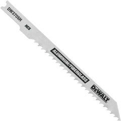 DEWALT DW3705H 4-Inch 8 TPI Fast Clean HCS U-Shank Cut Aluminum and fiberglass Jig Saw Blade (5-Pack)