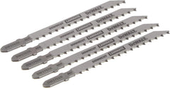 DEWALT DW3762H 4" 10TPI Laminate Down Cutting HSC T-Shank Jig Saw Blade, Pack of 5