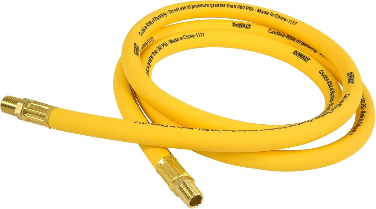 DEWALT DXCM012-0226 1/2” x 6’ Premium Hybrid Lead-In Hose , Yellow