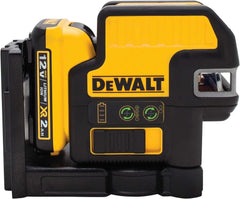 DEWALT 12V MAX Laser Level, 2 Spot and Cross Line Laser, Red (DW0822LR)