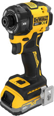 DEWALT 20V MAX XR 1/4 Inch Quiet Hydraulic Cordless Impact Driver Kit with POWERSTACK Battery and Charger (DCF870E1)