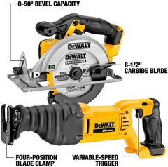 DEWALT 20V MAX Combo Kit, Power Tool Combo Kit, Compact 6-Tool (DCK620D2)