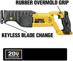 DEWALT 20V MAX Reciprocating Saw, 3,000 Strokes Per Minute, Variable Speed Trigger Cordless Saw, Tool Only (DCS380B)