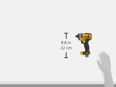 DEWALT 20V MAX* Impact Driver, 1/4-Inch, Tool Only (DCF885B), Yellow