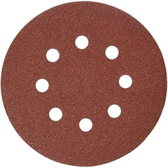 DEWALT DW4301 5-Inch 8 Hole 80 Grit Hook and Loop Random Orbit Sandpaper (5-Pack)